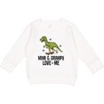 thumbnail image 2 of Inktastic Mimi and Grampy Dinosaur Grandchild Toddler Sweatshirt, 2 of 4