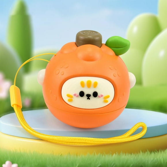 HIGERH Jeu de Duel de Gyroscopes à Thème de Fruits / Jouet Toupie à Presser et Faire Tourner / Jeu de Bataille Interactif Parent-Enfant avec Pendentif Fruit Original