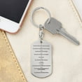 thumbnail image 2 of Ten Commandments Spanish Diez Mandamientos Engraved Dog Tag Bible Keychain Stainless Steel or 18k Gold, 2 of 7