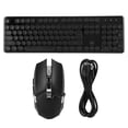 thumbnail image 1 of Matsuzay Juego de teclado y mouse para juegos con luz de carga inalámbrica 620 USB 104 teclas Blanco Juegos de teclado y mouse para computadora, 1 of 1