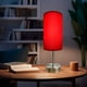 thumbnail image 4 of Lampara De Mesa, Luz Ideal, Murano Satín, Pantalla De Tela Rojo, 4 of 6