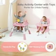 thumbnail image 2 of OLAKIDS 9 in 1 High Chair, Convertible Baby Highchair for Babies and Toddlers, Table and Chair Set Building Block Infant Dining Booster Seat, Kids Stool with Activity Children Play Kitchen, 2 of 9