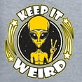 thumbnail image 6 of Wild Bobby Keep It Weird Alien Unisex Hoodie Sweatshirt, 6 of 6