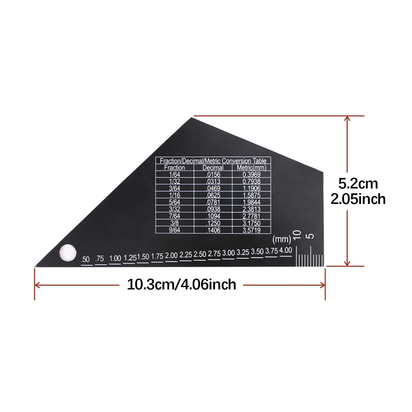3 Pack Guitar String Ruler Luthier Gauge Kit Stainless Steel Accessories for Technicians and Instrument Repair