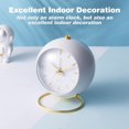 thumbnail image 5 of Battery Operated Desk Alarm Clocks with Light,Retro Silent White, 5 of 6