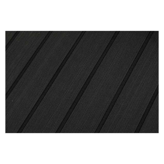 Yuarrent Hoja de cubierta de teca de barco de espuma autoadhesiva antideslizante cubierta de crucero piso alfombra 2400x450x6mm Deportes acuáticos Gris oscuro