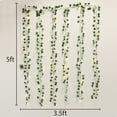 thumbnail image 4 of Xtreme Lit 5ft Indoor Curtain Vine LED Lights with Green Ivy Leaves, Warm White, 3 AA Not Included, 4 of 8