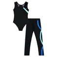 thumbnail image 4 of MSemis Kid Girls Gymnastic Leotard with Leggings Activewear Set, 4 of 6