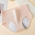 thumbnail image 2 of Riforla Women's Underwear Women's Solid Color Daily Menstrual Panties Womens Panties Briefs Pink XL, 2 of 5