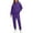 Purple, variant on Womens Sweat Set 2 Piece Spring Lounge Hoodies Warm Fleece Sweatsuits Plus Size Jogger Sweatpants Oversized Sweatshirts Tracksuit with Pockets Red S