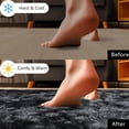 thumbnail image 5 of Soft Fluffy Area Rug for Bedroom, Indoor Modern Tie-dyed Black&grey Plush Shaggy Rugs 5x7 Feet, Non-Slip Fuzzy Shag Floor Carpet for Living Room, Throw Rugs for Home Decor, 5 of 15