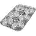 thumbnail image 4 of Aluminum 6-Cup Muffin Pans, Standard Size - 20 Count, 4 of 4