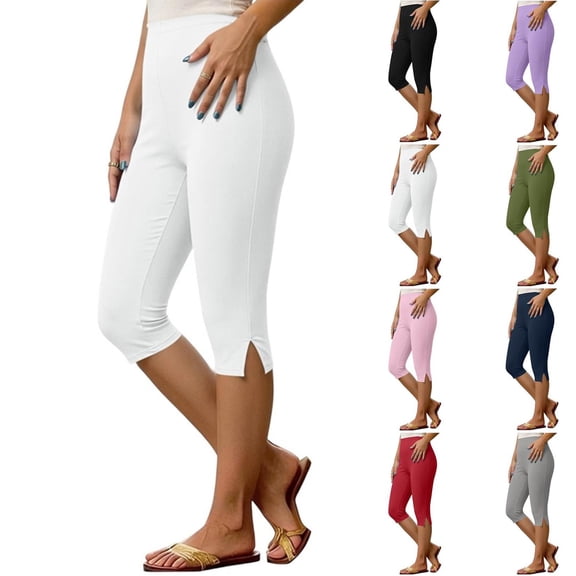 Luvrsol Capri Pants for Women form-Fitting Soft Comfort Daily & Workout Skinny Capri Leggings S-2XL