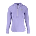 thumbnail image 2 of Women's Cutter & Buck Purple Houston Texans Daybreak Eco Recycled Half-Zip Hoodie, 2 of 3