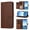 Brown, variant on Case for Doogee N55 / N55 Plus Shockproof PU Leather Case with 9 Card Slots Kickstand Magnetic Flip Wallet Protective Phone Cover, Purple