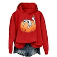 thumbnail image 2 of Halloween Hoodies for Women 2025 Funny Pumpkin Cat Cute Hoodies Hooded Sweatshirt Hoodie Women Pullover, 2 of 6