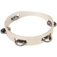 thumbnail image 2 of Darice Natural Wooden Percussion Instrument: Tambourine, 7 Inches, 2 of 3