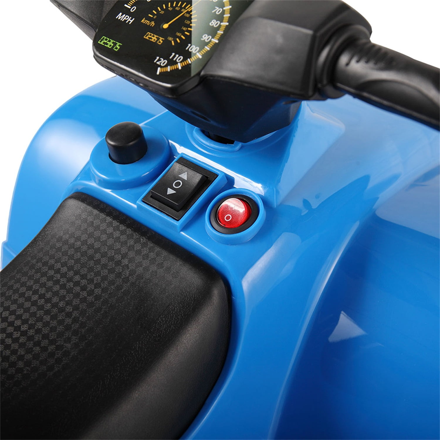 CIPACHO 6V Kids Ride On Car, Rugged 4-Wheeler Electric Cars to Ride Jeep Car for Children Child Boys, Gift Ride-On Car Vehicle Toy w/ LED Lights, MP3, Blue CIPACHO 6V Kids Ride On Car, Rugged 4-Wheeler Electric Cars to Ride Jeep Car for Children Child Boys, Gift Ride-On Car Vehicle Toy w/ LED Lights, MP3, Blue