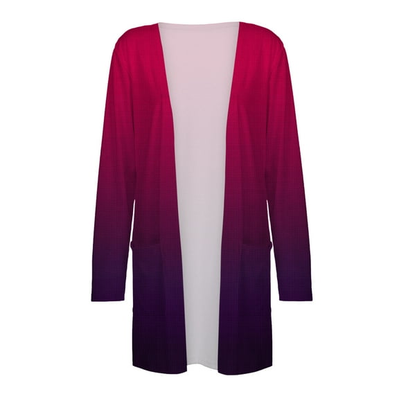 Aayomet Cardigan for Women 2023 Women's Tassel Hem Sweater Long Cardigan Knitwer Pullover Poncho Coat,Hot Pink S-XXL