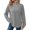 #01 Light Gray, variant on Oversized Casual Sweatshirt for Women Crew Neck Soft Long Sleeve Cozy Pullover Top for Fall Winter Daily Outfits,L,Wine