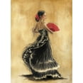 thumbnail image 2 of Gold, Caroline 19x24 White Modern Wood Framed Museum Art Print Titled - Flamenco Dancer II, 2 of 4
