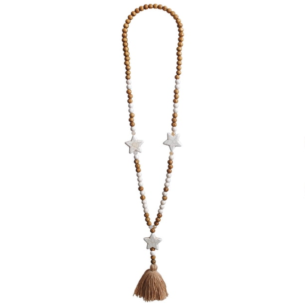 Collar de cuentas Minnieouse con colgante de borla de piedra de cristal para mujer