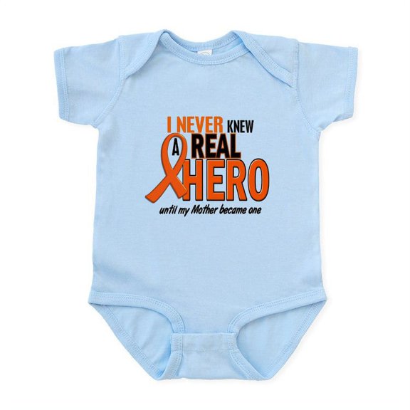 CafePress - Never Knew A Hero 2 ORANGE (Mother) Infant Bodysui - Baby Light Bodysuit, Size Newborn - 24 Months