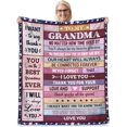 thumbnail image 1 of LHSHID Grandma Gifts Gifts for Grandma from Granddaughter Grandson Grandma Birthday Gift Grandmother Grandma Gift for Mothers Day Christmas Grandma Blanket Gift 40"x50", 1 of 6