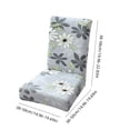 thumbnail image 3 of COM1950s Stretch Dining Room Chair Slipcovers, Printed 1-Piece Elastic Seat Covers for Kitchen Chairs, Nylon Spandex Fabric, Machine Washable Fit for Most Chairs, 3 of 7
