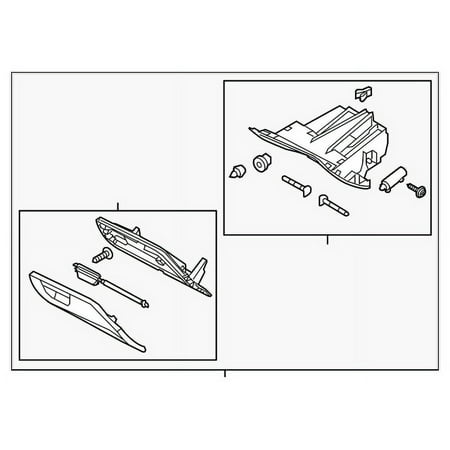 Genuine OE Ford Glove Box Assembly - F1EZ-5806024-FD Fits select: 2016-2018 FORD FOCUS