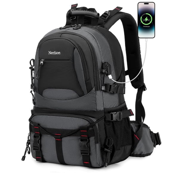 Mochila de Senderismo Nerlion Impermeable 40L para Hombre y Mujer