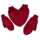 thumbnail image 5 of Guantes de pareja tomados de la mano, mitones gruesos térmicos para adultos, niños y niñas, puños elásticos Rojo, 5 of 9