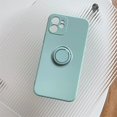 thumbnail image 3 of Square Original Liquid Silicone Magnetic Holder Ring Stand Soft Case For iPhone 15 14 Pro Max 13 12 11 Armor Shockproof Cover, 3 of 5
