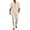 Khaki, variant on Letdown Mens 2 Pieces Cotton Linen Sets Long Sleeve Casual Shirt Summer Beach Wide Leg Pants Lounge Vacation Outfits Set Spring Fall Loungewear