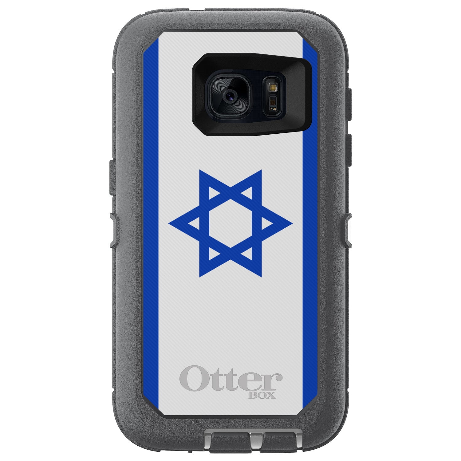 CUSTOM Glacier (Grey White) OtterBox Defender Series Case for Samsung Galaxy...