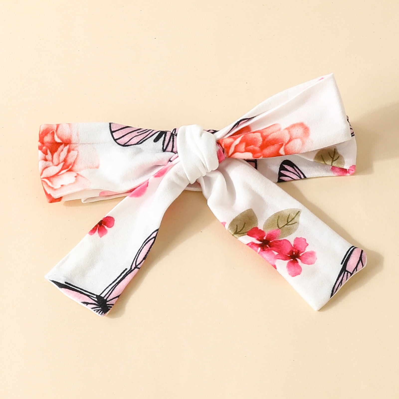 Povozer Baby Girl Clothes Long Sleeve Fall Winter Newborn Baby Girl Clothes Infant Outfits Ruffle Sleeve Romper Bodysuit Floral Pants Toddler Girl Outfits for 3-6 Months,White