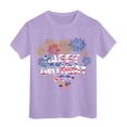 thumbnail image 4 of Pandaie Boys Girls USA Shirts Kids 4th of July Happy Birthday T-Shirt Cotton Short Sleeve Tees Tops Patriotic Independence Day Clothes 2-14 Years, 4 of 5