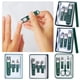 thumbnail image 1 of Set de cortaúñas de acero inoxidable | Kit de 4 piezas para hombres y mujeres | Diseño antisalpicaduras y antideslizante | Duradero y resistente al óxido | Incluye 3 cortaúñas y lima de uñas, 1 of 3