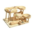 thumbnail image 4 of Pista de canicas de madera para niños, juguete de canicas para armar, rompecabezas único Estilo B, 4 of 9