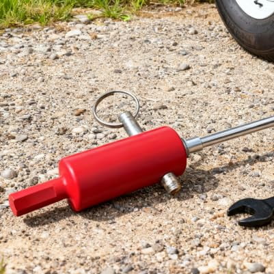 2026 EZ-Crank Trailer Jack Drill Adapter Tool for 1″ Handle Studs – Heavy-Duty Steel Power Drill Jack Rod & Foot Adapter – Portable Electric Attachment for Dump, Flatbed & Livestock Trailers A
