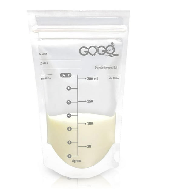 Bolsas de Almacenamiento de Leche Materna Preesterilizadas Gamma Ray sin BPA a Prueba de Fugas de 7