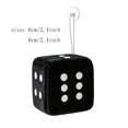 thumbnail image 2 of Fuzzy Plush Dice for Car Mirror, Soft Plush Dots - Cute Game Prop Decorative Pendant for Car Interior Hanging Ornament Decoration, 2 of 6