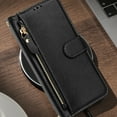 thumbnail image 6 of For Samsung Galaxy Case,Solid Color Zipper Flip Wallet PU Leather with Stand and 7 Card Slot Phone Case For Samsung Galaxy S25 S24 S23 S22 S21 S20 A12 A13 A14 A15 A16 A06 A36 A26 A56 A54 A32 A34 A33, 6 of 30