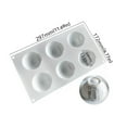 thumbnail image 3 of Molde de silicona Cateissary de 6 cavidades para Bar, cocina, Mousse de Chocolate, helado, 3 of 6