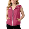 thumbnail image 2 of OGLCCG Girls Lightweight Softshell Vest, Windproof Sleeveless Windbreaker Jacket for Running Hiking Travel,Outdoor Girls Rain Jacket 5-16 Years, 2 of 8