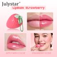 thumbnail image 2 of Julystar Strawberry Color Changing Lip Balm with Pendant Chain, pH Temperature Reactive Tinted Lipstick, Moisturizing Nourishing Fruit Scent Lip Care for Dry Chapped Lips, 2 of 10