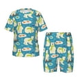 thumbnail image 1 of Balery Cute Polar Bear Fishing Conjunto de Pijama Infantil de Manga Corta con Estampado – Ropa de Dormir de Algodón Suave-Medium, 1 of 6
