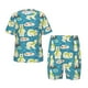 thumbnail image 1 of Balery Cute Polar Bear Fishing Conjunto de Pijama Infantil de Manga Corta con Estampado – Ropa de Dormir de Algodón Suave-Large, 1 of 6
