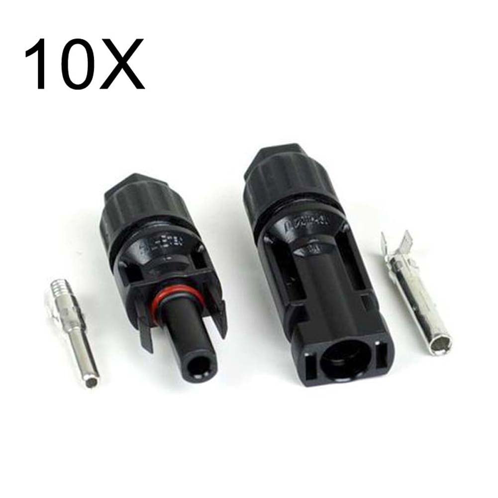 10 pairs M/F MC4 Male Female 30A Wire Cable Connector Set Solar Panel USA Seller 