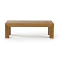 thumbnail image 3 of Modern Rectangular Coffee Table (48in x 24in / 1220mm x 610mm), Pecan Wirebrush, 3 of 7